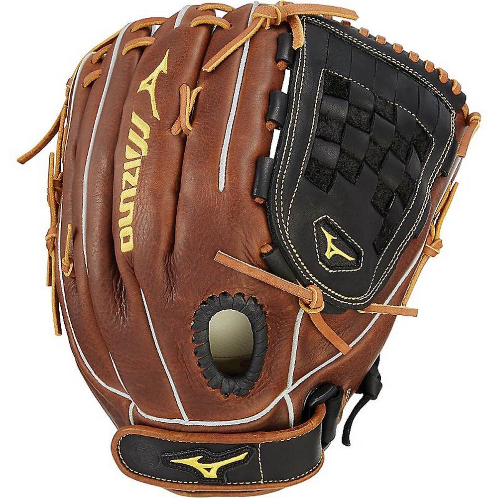 Womens Mizuno Classic Series Fastpitch 13" Softball Gloves Black/Brown Philippines (MODRJS407)